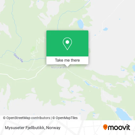 Mysuseter Fjellbutikk map