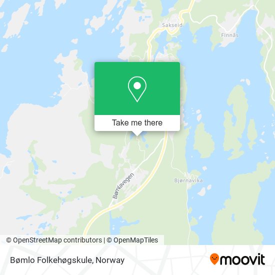 Bømlo Folkehøgskule map