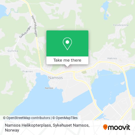 Namsos Helikopterplass, Sykehuset Namsos map