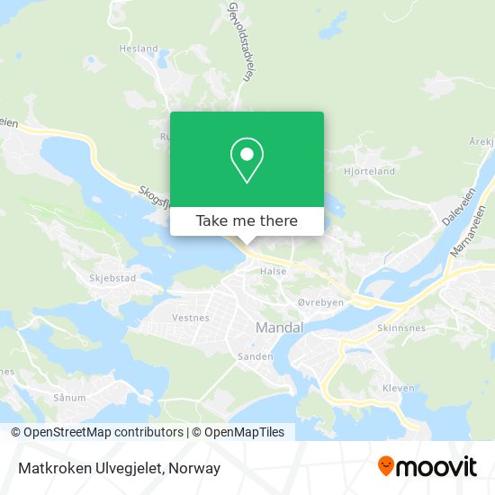 Matkroken Ulvegjelet map