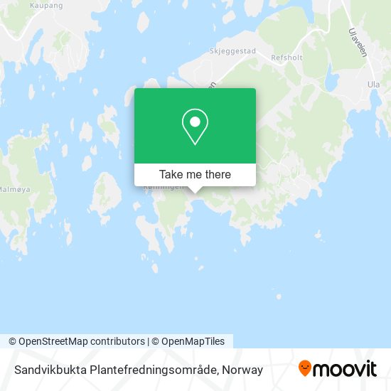 Sandvikbukta Plantefredningsområde map