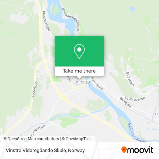 Vinstra Vidaregåande Skule map