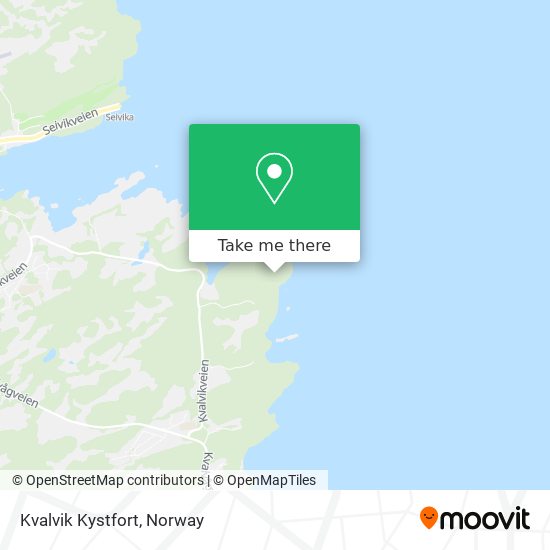 Kvalvik Kystfort map