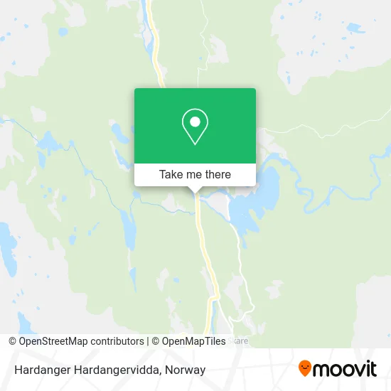 Hardanger Hardangervidda map