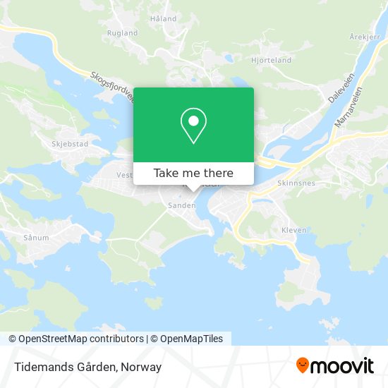 Tidemands Gården map