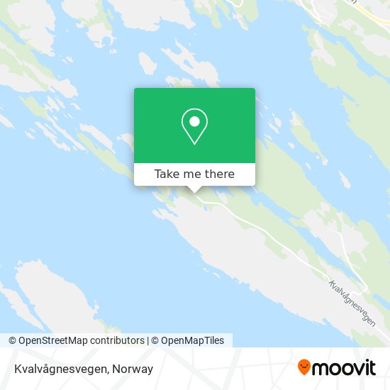 Kvalvågnesvegen map