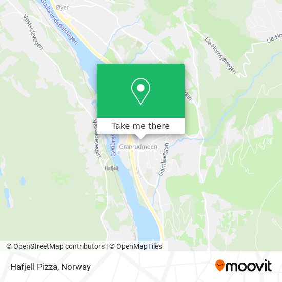 Hafjell Pizza map