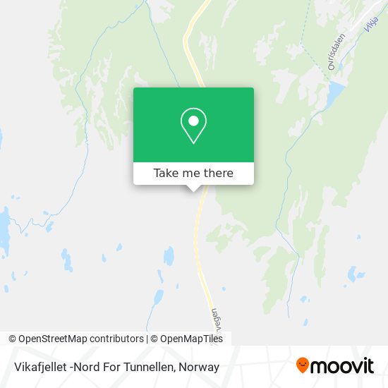 Vikafjellet -Nord For Tunnellen map