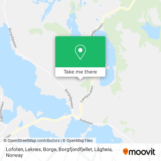 Lofoten, Leknes, Borge, Borgfjordfjellet, Lågheia map