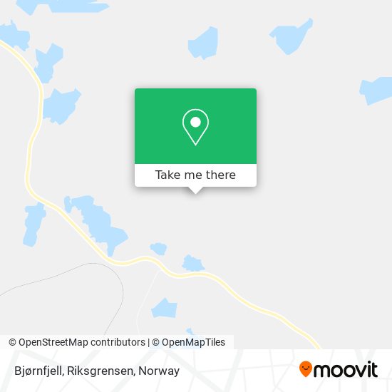 Bjørnfjell, Riksgrensen map