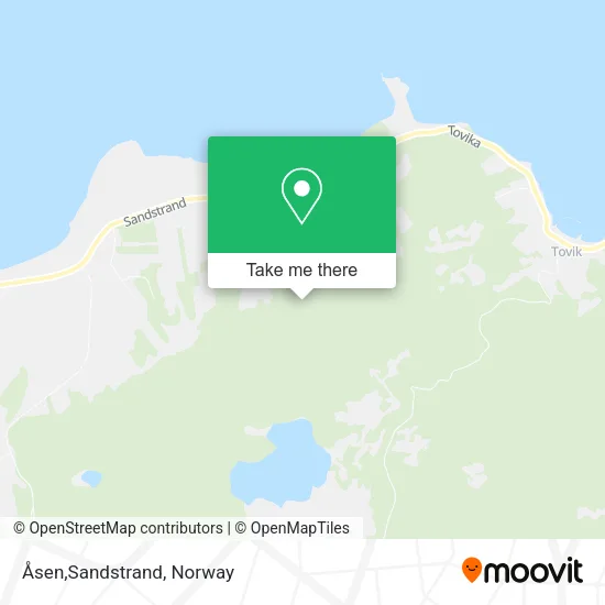 Åsen,Sandstrand map