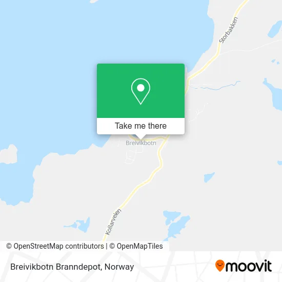 Breivikbotn Branndepot map