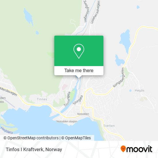 Tinfos I Kraftverk map