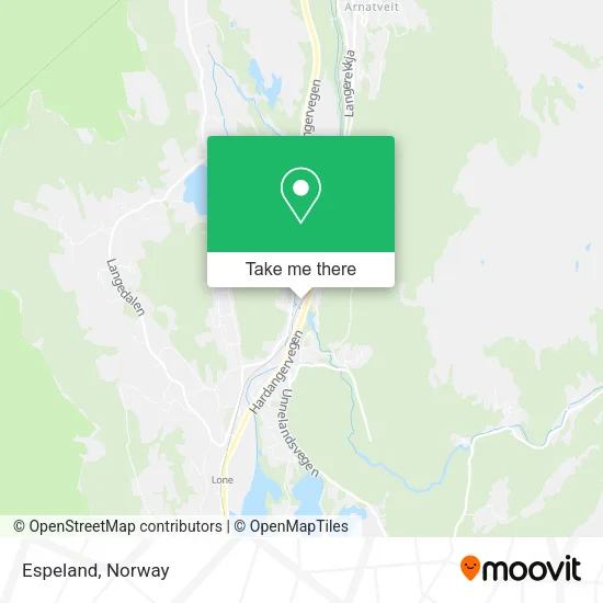 Espeland map