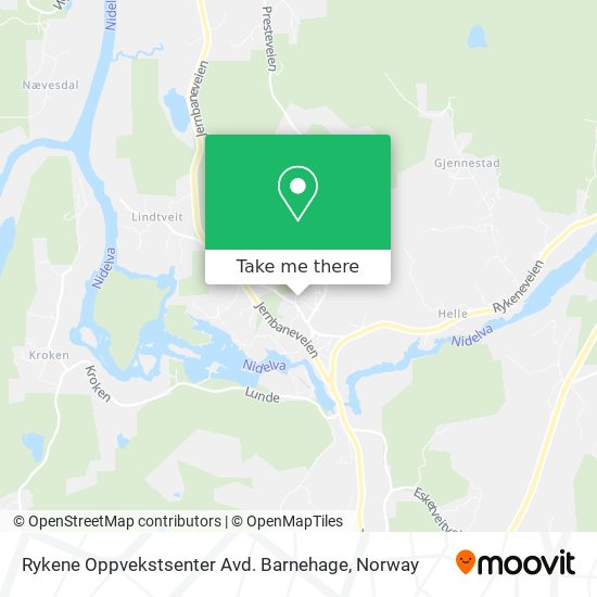 Rykene Oppvekstsenter Avd. Barnehage map