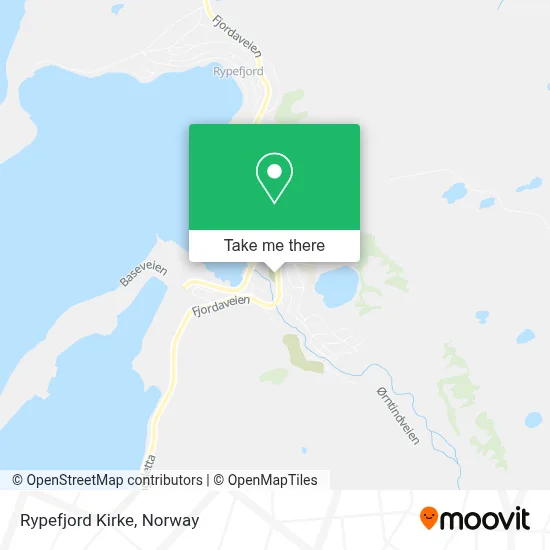 Rypefjord Kirke map