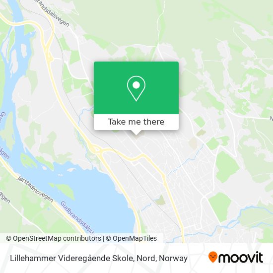 Lillehammer Videregående Skole, Nord map