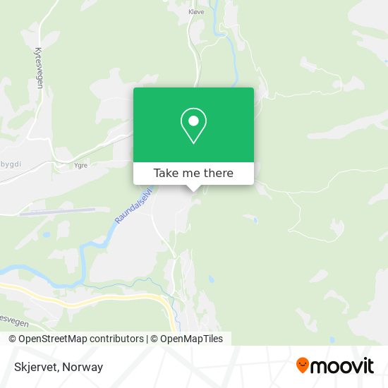 Skjervet map