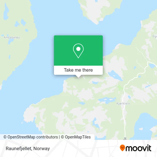 Raunefjellet map