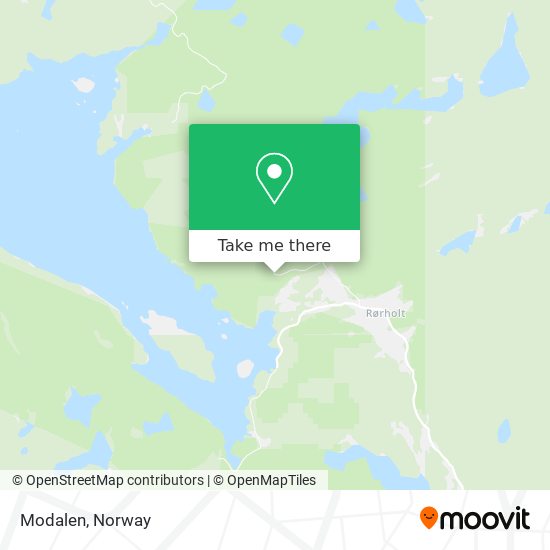 Modalen map