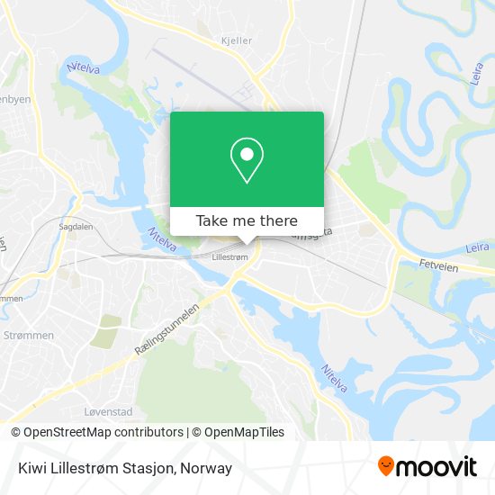 Kiwi Lillestrøm Stasjon map