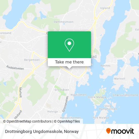 Drottningborg Ungdomsskole map