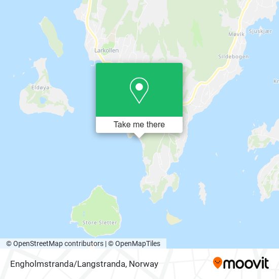 Engholmstranda/Langstranda map