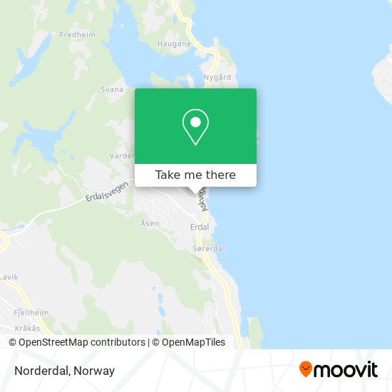 Norderdal map