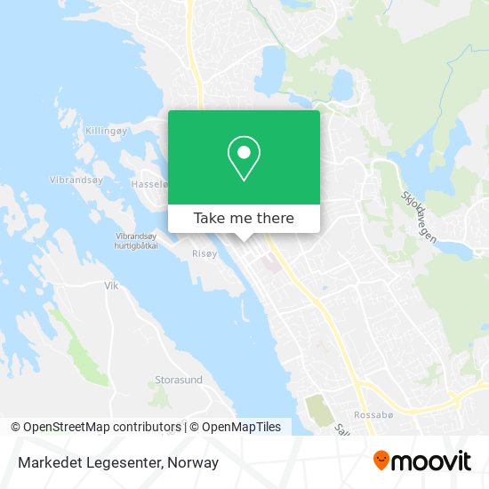 Markedet Legesenter map