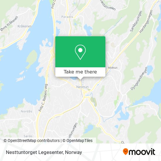 Nesttuntorget Legesenter map