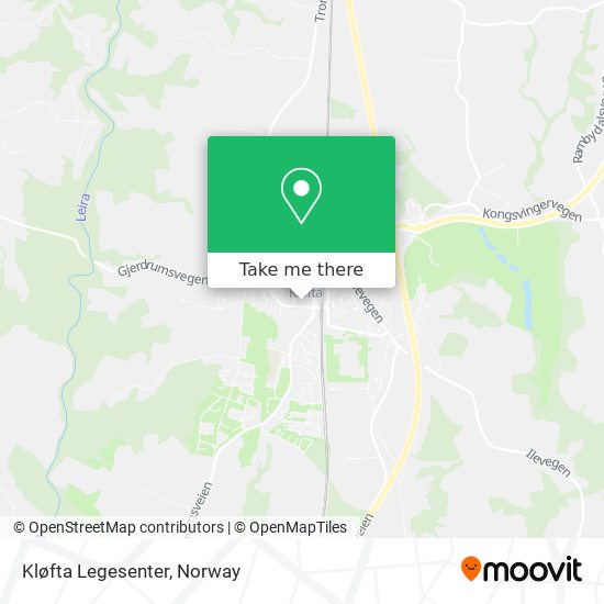 Kløfta Legesenter map