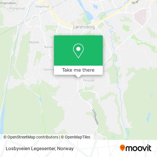 Losbyveien Legesenter map