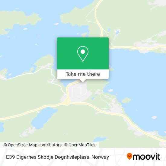 E39 Digernes Skodje Døgnhvileplass map