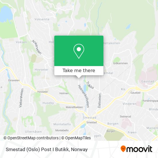 Smestad (Oslo) Post I Butikk map