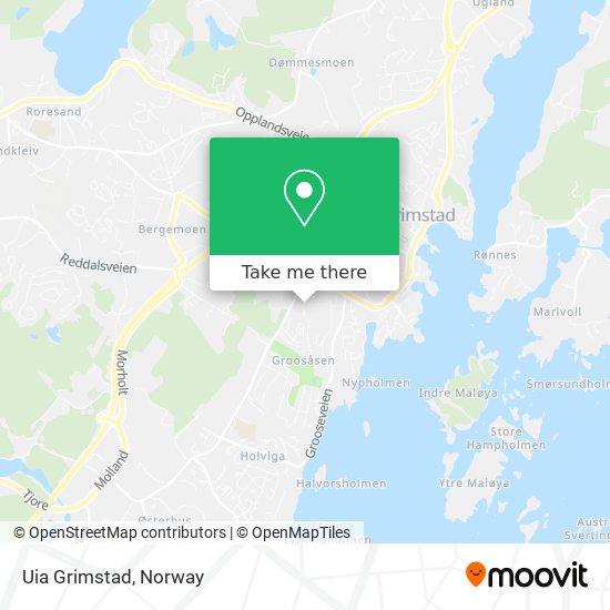 Uia Grimstad map