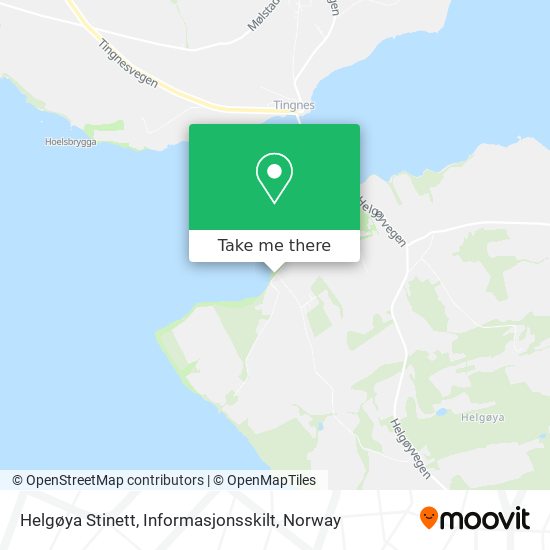 Helgøya Stinett, Informasjonsskilt map