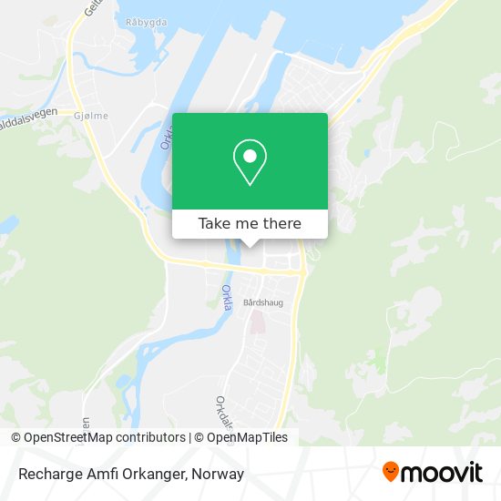 Recharge Amfi Orkanger map