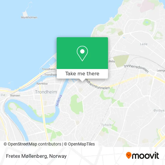 Fretex Møllenberg map