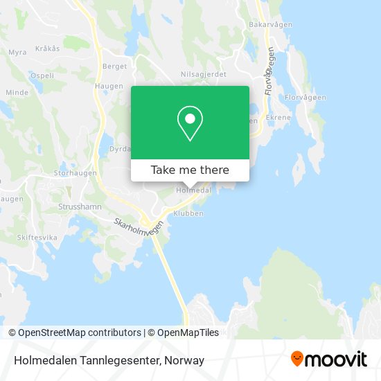Holmedalen Tannlegesenter map