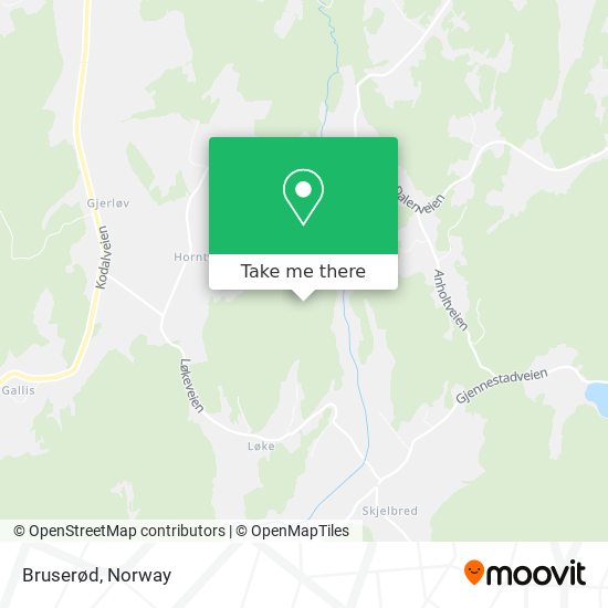 Bruserød map