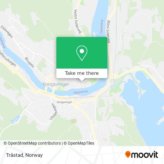 Tråstad map