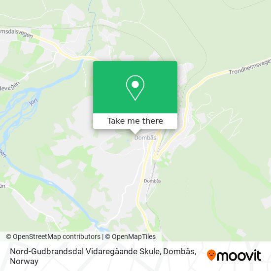 Nord-Gudbrandsdal Vidaregåande Skule, Dombås map