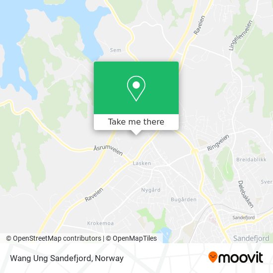 Wang Ung Sandefjord map
