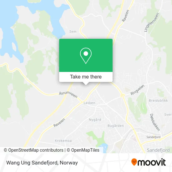 Wang Ung Sandefjord map