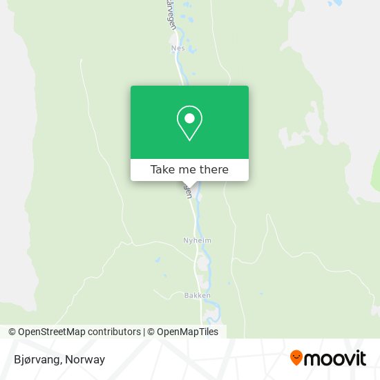 Bjørvang map