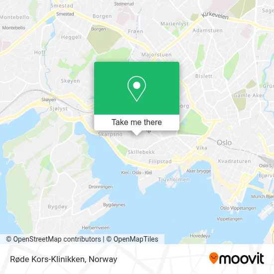 Røde Kors-Klinikken map