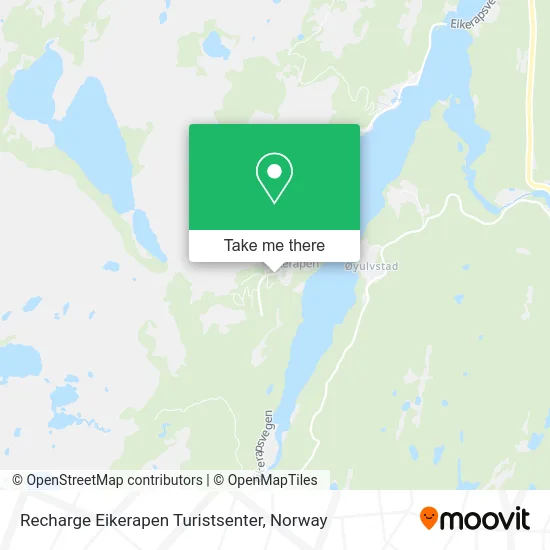 Recharge Eikerapen Turistsenter map