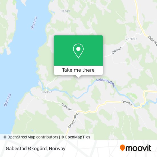 Gabestad Økogård map