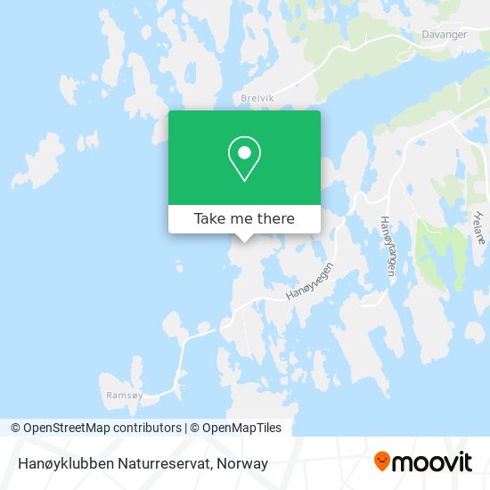 Hanøyklubben Naturreservat map