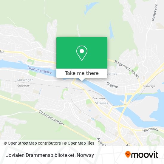 Jovialen Drammensbiblioteket map